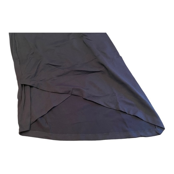 Susana Monaco Women Long Sleeve V- Neck Angled Wrap Dress Midnight - Picture 7 of 14